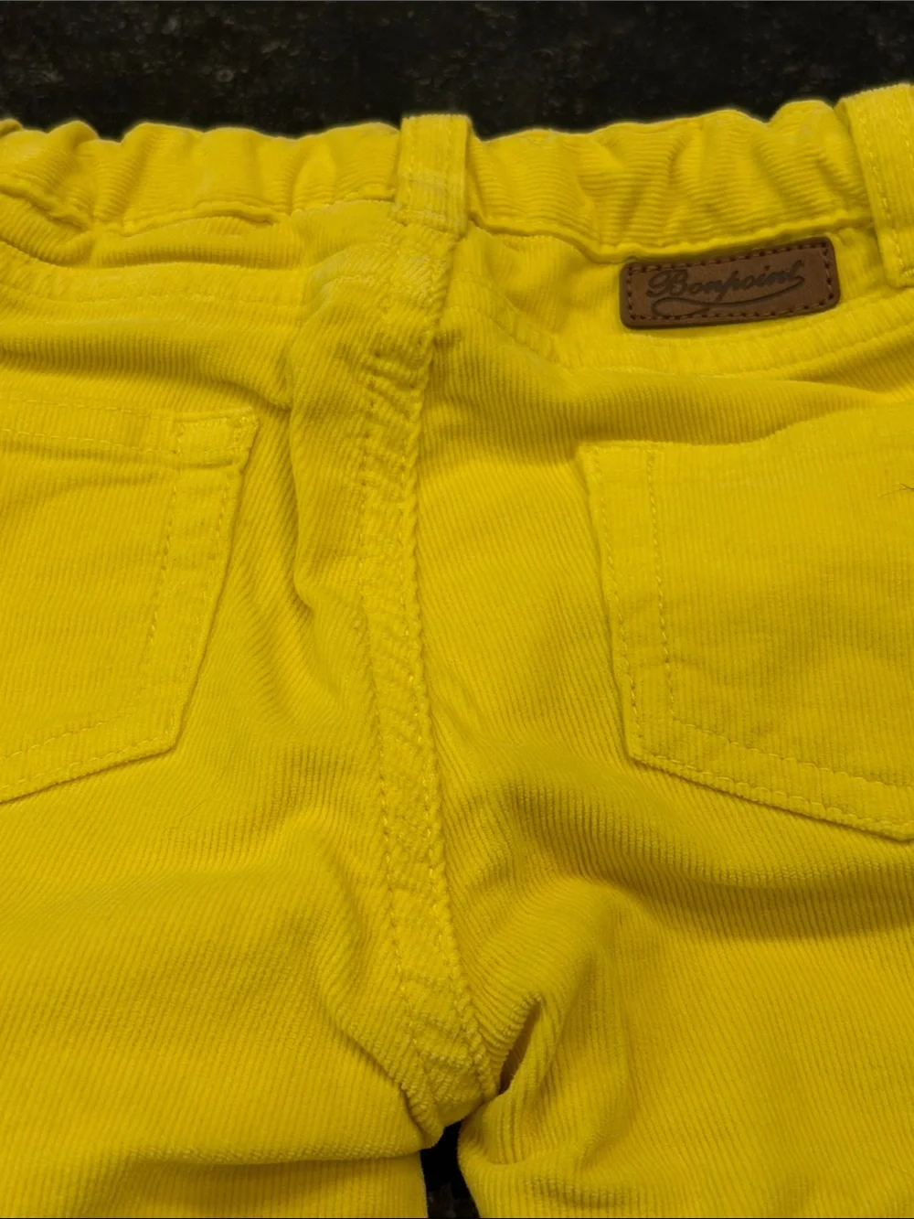Bonpoint Yellow Corduroy Kids Pants - new with tags 12 months